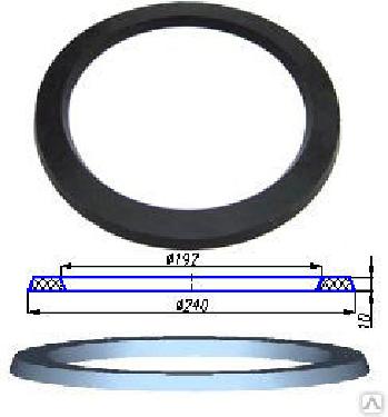 картинка Кольцо сливной прибор цистерн 40812-Н в интернет магазине ОсОО БПП Рез-Би