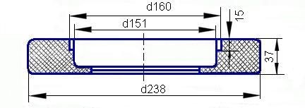 картинка Амортизатор  букс подв 12455-Н (кольцо резиновое 3716-Н) в интернет магазине ОсОО БПП Рез-Би