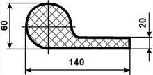 картинка Резиновое уплотнение УР Р-образное тип II (в) от производителя 