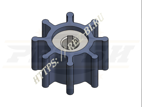 картинка Крыльчатка резиновая импелерного насоса "Liverani Mini" 3/4 1400 (Аналог) в интернет магазине ОсОО "БПП "Рез-Би"